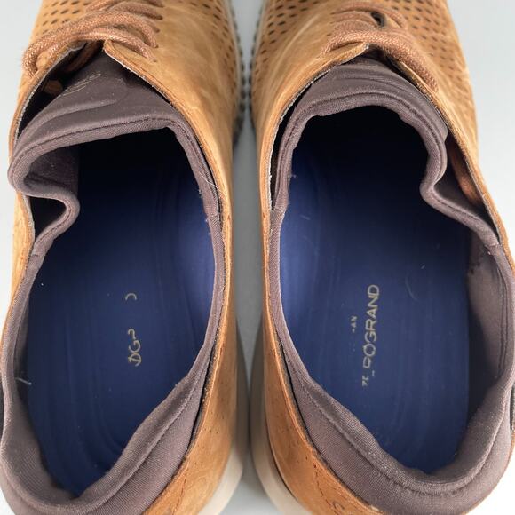 Cole Haan 2.0 Zerogrand Mens 10.5 M Brown Suede Oxford Casual Dress Shoe Sneaker main image 6